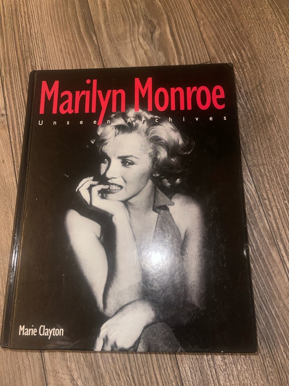 Marilyn Monroe Unseen Archives Hardcover Book - Black & Red Cover